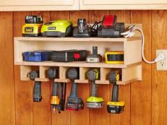 Power Tool Storage and Charging Station