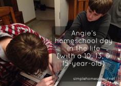 
                    
                        Unexpected changes came for Angie's family in their seventh year of homeschooling. Here is their day with hybrid homeschooling.
                    
                