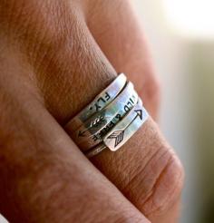 
                    
                        Sterling stackers. Lovely! Ashley Weber Designs.
                    
                