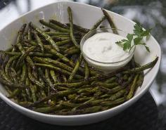 
                    
                        Indonesian Grilled Green Beans with Lemon Aioli Dipping sauce.  A healthy and scrumptious for appetizer.  #Superbowl #appetizer #vegetarian
                    
                