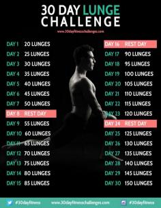 
                    
                        30 Day Lunge Challenge Fitness Workout Chart
                    
                