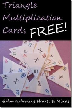 
                    
                        Homeschooling Hearts & Minds: Free Printable Triangle Multiplication Cards
                    
                