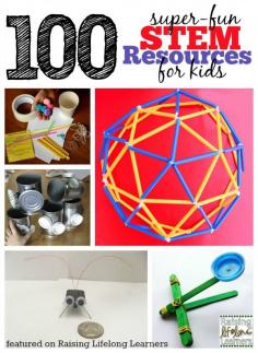 
                    
                        100 Super-Fun STEM Resources for Kids | RaisingLifelongLe... STEM activities, books, toys, games, experiments, and explorations for kids of all ages.
                    
                
