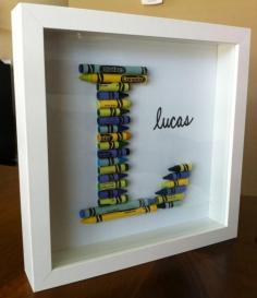 
                    
                        DIY Crayon Letter - totally making these for all of my girlfriends' babies this year :)
                    
                