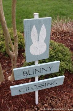 
                    
                        Bunny Crossing Sign from Fence Pickets | Confessions of a Serial Do-it-Yourselfer
                    
                