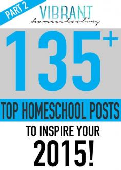 
                    
                        (PART 2) WOW!!! The best 135 homeschool posts from 2014 from over 45 homeschool bloggers! Posts on "Homeschooling Tips and Ideas"; "Homemaking and Crafts" and "Inner Journey (Growth as a Christian Woman)"! Great inspiration and encouragement here for the second half of the school year! Part 2 of 2
                    
                