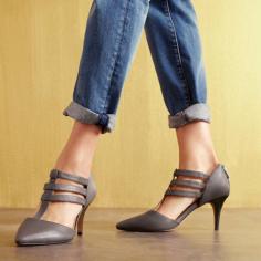 
                    
                        Mallory T-strap mid heel in Cloud | Sole Society
                    
                