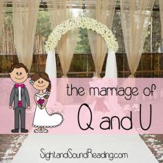 
                    
                        Great way to teach the letter Q!  Have a wedding between the letters q and u!  Love this idea -great for a kindergarten classroom!   #education #letterq
                    
                