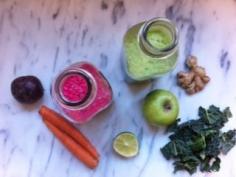 
                    
                        Beet Juice and Green Juice
                    
                