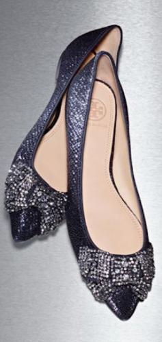 
                    
                        Tory Burch 'Vanessa' Crystal Bow Pointy Toe Flat
                    
                