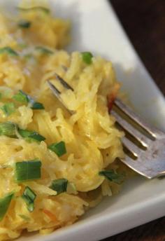 Jo and Sue: Dreamy "Mac & Cheese" Spaghetti Squash (Single Serving).  Not sure if this qualifies as healthy, but it's certainly better for you than regular Mac n cheese - Amanda