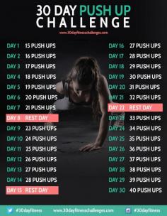 
                    
                        30 Day Push Up Challenge Fitness Workout - 30 Day Fitness Challenges, and no ridiculous numbers, I think I got this!
                    
                