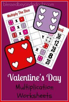 
                    
                        Your child will have FUN mastering their multiplication tables up to 6 with these FREE Valentine's multiplication worksheets
                    
                