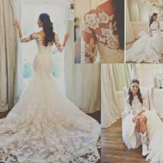 
                    
                        mermaid lace wedding dress sweetheart spathetti straps with detatchable long sleeves top 780I0 $221.00
                    
                