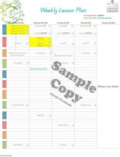 
                    
                        lesson plan template Plan it! Weekly Homeschool Planner (100% customizable! Everything can be changed!)
                    
                