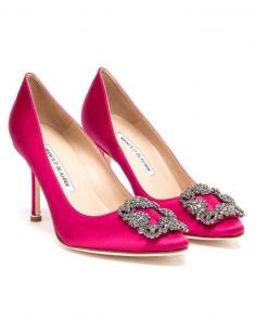 
                    
                        #MANOLOBLAHNIK #Embellished Satin #Shoes
                    
                