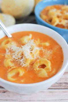 
                    
                        Creamy Tomato Tortellini Soup - Fake Ginger
                    
                