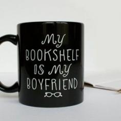 
                    
                        My Bookshelf Is My Boyfriend mug -- made by Alisa Bobzien available at #Domestica:) #cup #mug #coffee #tea #design #illustration #books #bookshelf #gifts #friends
                    
                