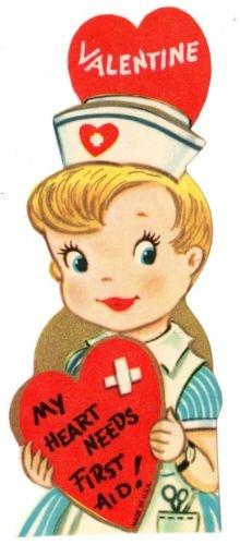 My Heart Needs First Aid - Vintage Valentine
