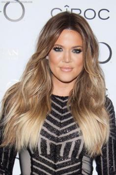 LOVE Khloe's hair color.  Really want to go for this.