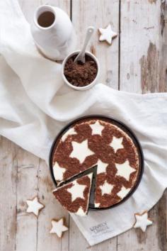 
                    
                        Stars cheesecake topped with cinnamon & cocoa ♥
                    
                