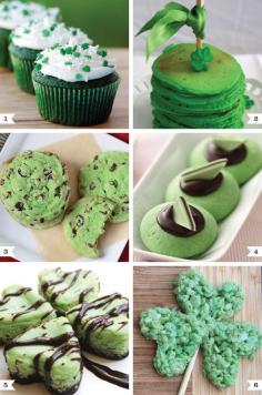Green recipes for St. Patrick's Day | Chickabug- St. Pattys Day Treats