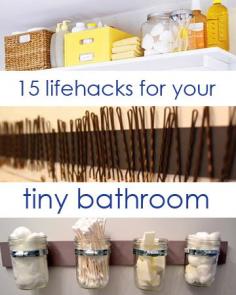 Good idea; A Magnet Strip on the Inside of the Medicine Cabinet Door for Bobby Pins to Stick on.