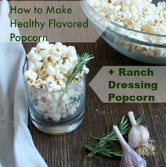 
                    
                        How to Make Flavored Popcorn + Ranch Dressing Popcorn | TeaspoonOfSpice.com
                    
                