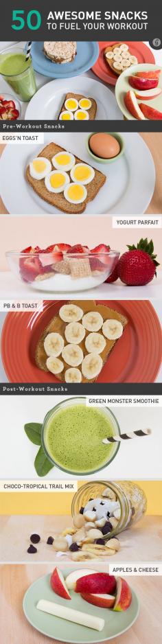 50 healthy pre workout snacks