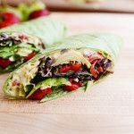 Heavenly Hummus Wrap | The Pioneer Woman Cooks | Ree Drummond. Roasted red peppers, onion, artichoke hearts and feta...yummmm!