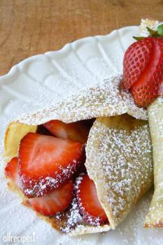 
                    
                        Vanilla Crepes | "Wow–an excellent recipe; it turned out exactly how it said it would, and the vanilla flavor was excellent. I served it with fresh whipped creme along with fresh strawberries."
                    
                