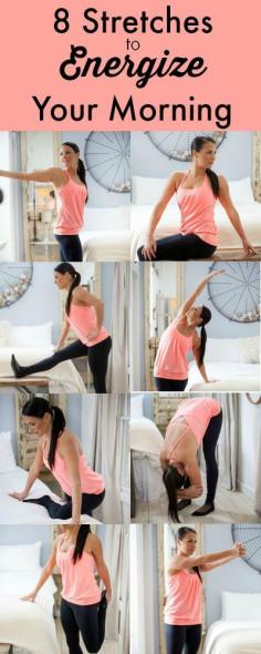 A feel-good stretching routine to try any time of day. - Definitely easy enough to incorporate into a morning routine.