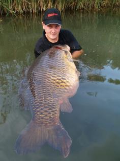 World frikkin' record.    (World Record Common Carp by Graham Marsden on Flickr.)