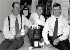 
                    
                        The very early days. Dick Sweeney, Chris Stevens and Peter Dragone.
                    
                