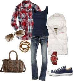 Plaid - weekend outfit love this