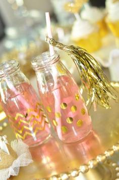 
                    
                        Gold Wedding Decor Gold Polk Dot Bridal Shower by ModParty
                    
                