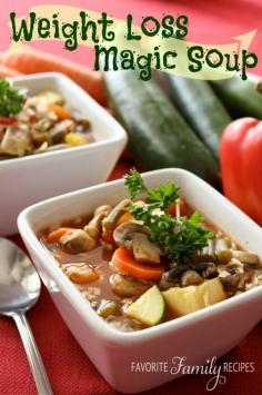 Weight loss magic soup... this is a wonderful Veggie soup ! It doesn't taste like a diet soup at all !!!