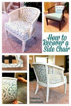 
                    
                        Cane Chair Reupholster DIY #diy #chair #reupholster
                    
                