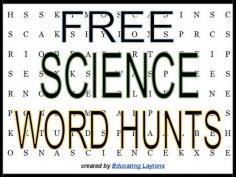 
                    
                        9 {free} #Science Word Hunts.
                    
                