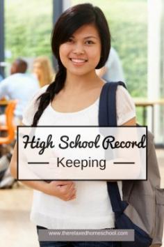 
                    
                        How to keep high school records in your homeschool.
                    
                