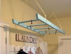 
                    
                        paint an old ladder for the laundry room for drying clothes
                    
                