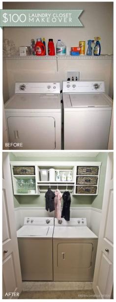 Simple laundry room makeover.