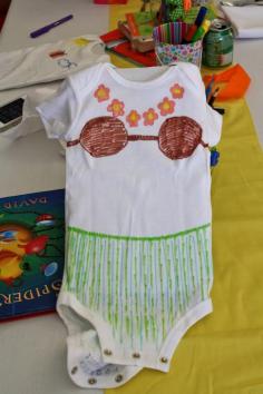 Decorate a onsie baby shower game. Buy white onesies or shirts, decorate with pens, mommy to be pics her fav (this person gets a prize) . Can buy various sizes of clothes. @Nicole Duncan we should have a Virtual Shower and send you our decorated onesies!!!