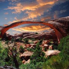 Landscape Arch, Arches National Park, Utah  road trip 2014.