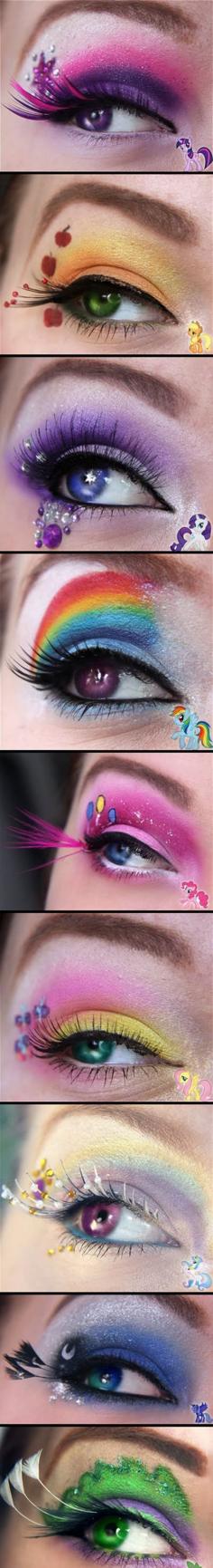 My little Pony eye shadow designs