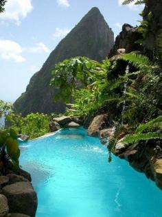 St Lucia In the Caribbean Islands; our honeymoon destination 2009. Looooove it!