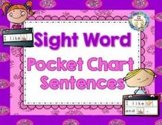 
                    
                        $  Sight Words Pocket Chart Activities Common Core STRONG! I made this product when my kiddos were tired of learning their sight words with flash cards. They LOVED these activities and would beg to do them. Before long, they were reading AND writing these words (and all without the flash cards)!
                    
                