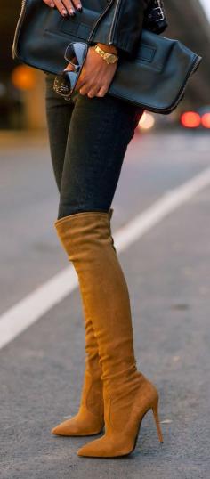 
                    
                        Amazing Camel Suede Over the knee Boots
                    
                