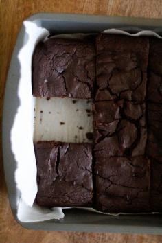 
                    
                        Dark Chocolate Chickpea Brownies | gluten-free brownies made flour-less with beans!
                    
                