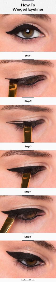 #HowTo: Winged Eyeliner or #CatEye Liner #Eyes ..